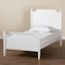 Baxton Studio Mariana Classic and Traditional White Finished Wood Full Size Platform Bed 224-12537-ZORO - alternate 4